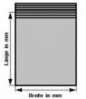Druckverschlussbeutel 150 x 220 x 0,05mm, transparent, Mindestmenge 1.000 Stück (= 1 Einheit) - Kopie